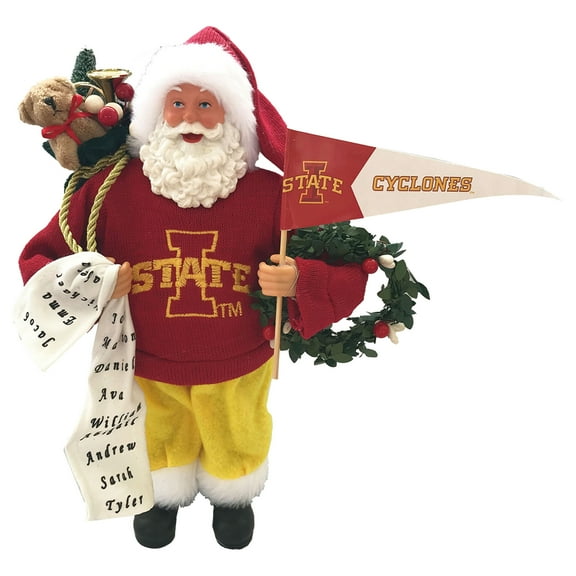 Iowa State Cyclones 12" Proud Santa