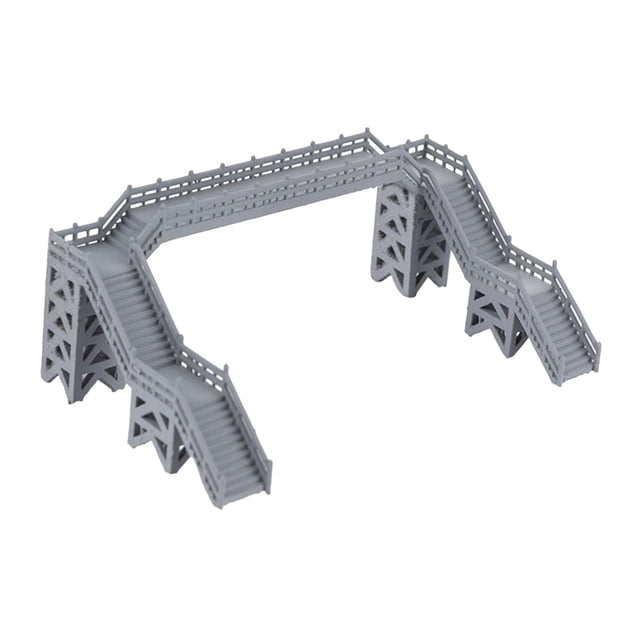 1:87 Scale DIY Train Railway Kits Footbridge DIY For Train Railway Diorama