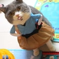 thumbnail image 2 of Pet Halloween Clothes Polyester Cute Samurai Funny Upright Costume Dress Up For Cats Dogs, 2 of 8