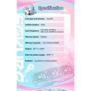 Yeston Sakura Atlantis Radeon RX 9070 XT 16G GDDR6 256bit 4nm Desktop Graphics Card-3x DisplayPort, 1x HDMI