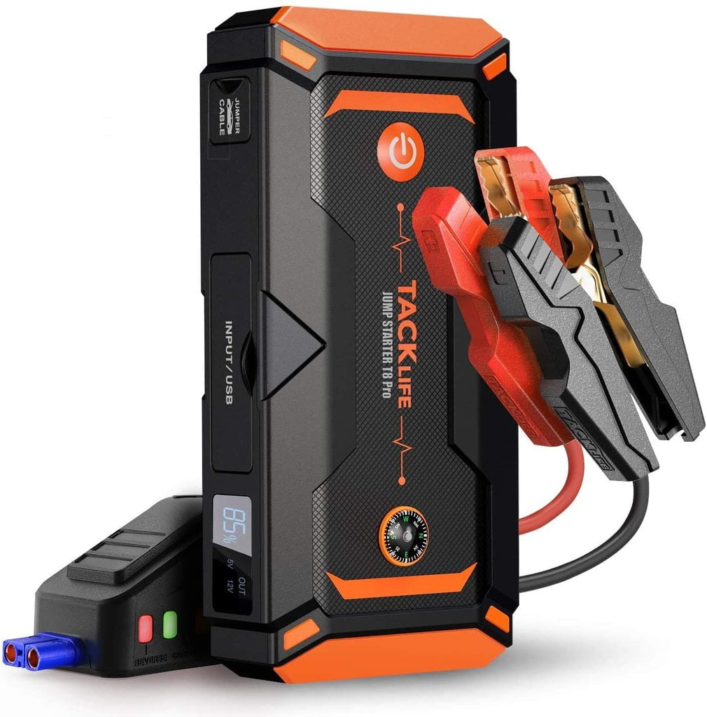 TACKLIFE T8 Pro Car Jump Starter Orange And Green