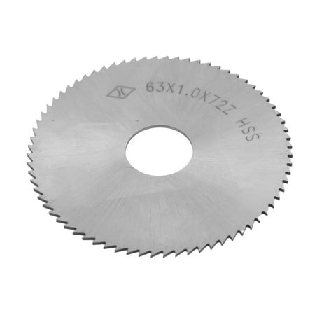 

High Speed Steel 72 Teeth Circular Saw Blade Cutting Disc Accessory 63 x 1 x 16mm