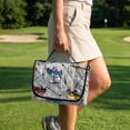 thumbnail image 3 of COEQINE Universal Golf Cart Seat Towel Blanket with 4 Front Pockets & Convenient Fold-Away Design, Fits for EZGO, Yamaha, Club Car and More 2 Person Seats, Gray Cartoon Golf Pattern, 3 of 8