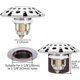 thumbnail image 3 of Bathroom Sink Stopper,Sink Hair Catcher,Bathroom Sink Drain Strainer Pop Up Drain Cover Plug,Universal for 1.1 to 1.65in Sink Drain Hole Silver, 3 of 4