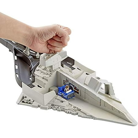 Hot Wheels - Star Wars Star Destroyer Slam & Race Launcher Play Set - Gray And Black