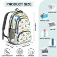 thumbnail image 5 of Colorful Dinosaur with Roar Pattern Cute School Backpack Bag with Padded Back and Adjustable Shoulder Straps 16.9 X 12.6 X 5.9 Inches, 5 of 5