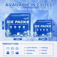 thumbnail image 2 of Packs de Hielo LINSIRON Cooler 12Pzas Mejora 2025 Reutilizables 48h, 2 of 8