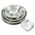 thumbnail image 3 of 12Pcs Outdoor Bowls Camping Plates Storage Dishes Dinnerware Set Round Utensils Stainless Steel for Travel Kit, 3 of 10