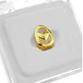 thumbnail image 2 of 14k Gold Plated Open Face Heart Teeth Grillz Cap One Single Tooth, 2 of 2