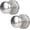 Brushed Nickel, variant on Antique Brass Bronze Door Knob Privacy Door Knobs Interior with Push-Button Vintage Door Knob with Lock for Bedroom and Bathroom, 1 Pack