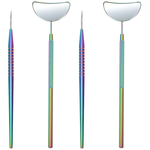 WORGEOUS 2 Sets Eyelash Grafted Rod Mirror Eyelash Lift Tool Mirror Set Lash Grafting Tools