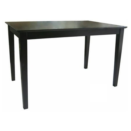 Style Solid Wood - International Concepts Ridgely Solid Wood Top Shaker Styled Dining Table with Straight Legs - Rich Mocha