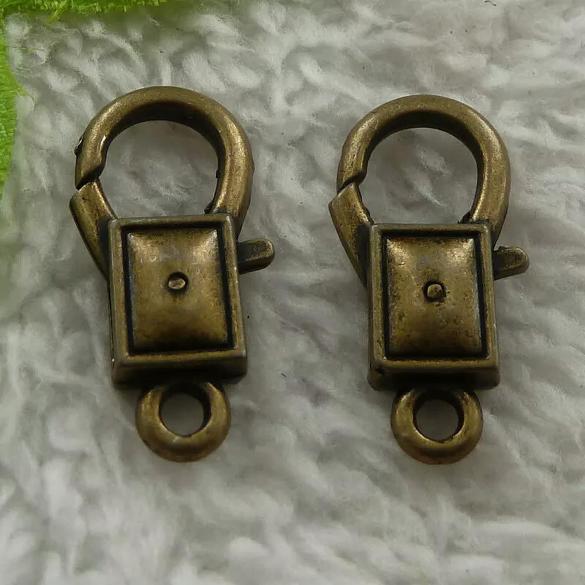 HOOUN 100 pcs bronze plated lobster clasps 27x13mm B4362