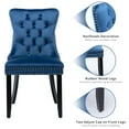 thumbnail image 6 of ODUSE-DAILY Velvet Dining Chairs Set of 2, Navy Kitchen & Dining Room Chairs, Tufted Dining Chairs, Fabric Upholstered, Solid Wood, Sillas De Comedor (Blue, 2 Pcs), 6 of 12