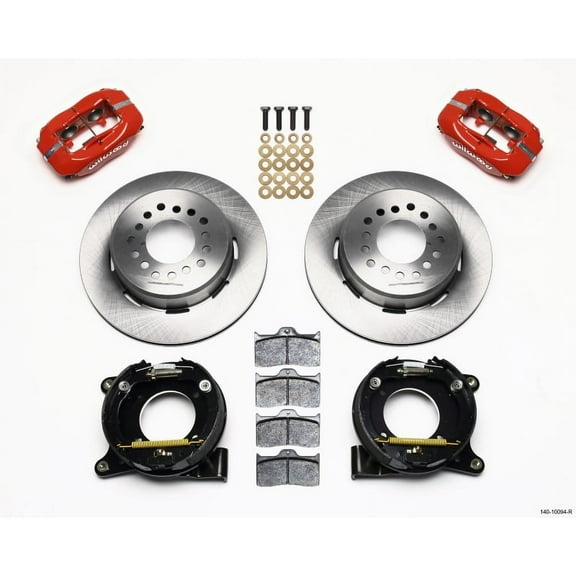Wilwood Forged Dynalite P/S Park Brake Kit Red Chevy C-10 2.42 Offset 5-lug