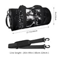 thumbnail image 2 of Pofeuu Chained Skull Artwork Print Travel Duffel Bag,Sports Tote Gym Bag,Shoulder Weekender Overnight Bag for Women Gym Bag, 2 of 6