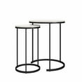 thumbnail image 4 of Ameriwood Home Camdale 4-Piece Nesting Coffee and End Table Bundle, Gray Oak w/ Black Meta, 4 of 9