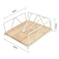 thumbnail image 2 of beisidaer Square Vintage Style Napkin Paper Holder Metal Tissue Paper Towel Storage Rack -White, 2 of 6