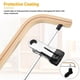 thumbnail image 4 of 10 Pack Wooden Trousers/Skirt Hangers with Coat Clothes Hangers, 4 of 5
