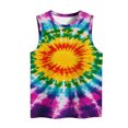 thumbnail image 5 of JTZGDY Women Beach Cami Tank Tops Hawaiian Sleeveless Tie Dye Bleached Heart Print Tanks Summer Vacation Tees Vintage Graphic Girls Trip Tanks Vest Multicolor#14 S, 5 of 5