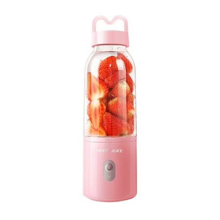 

VEAREAR Electronic Fruit Juicer Portable 500ml Electric Juicer Fruit Blender Mixer Rechargeable Extractor Bottle