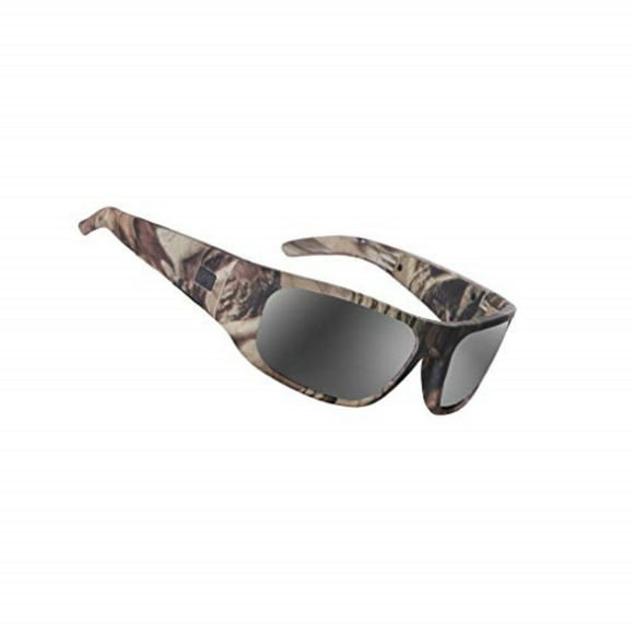 Lunettes de Pêche, Style Oreille Ouverte Bluetooth Camo Lunettes Polarisées pour Écouter de la Musique et Passer des Appels Téléphoniques avec Protection UV400 Polarisées Lentilles de Sécurité, Design Sport Unisexe pour Tous les Téléphone Intelligent