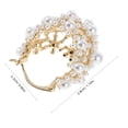 thumbnail image 3 of unbranded 1Par Pendientes Dorados Con Gancho Francés Y Falsas Accesorios Elegantes Para Toda Ocasión, 3 of 5