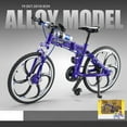 thumbnail image 4 of 1/8 Alloy Mountain Bike Model Simulation Sliding Steering Mtb Bicycle Toys For Children Gifts Collection blue, 4 of 5