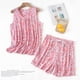 thumbnail image 1 of Fdfklak-Pijama de dibujos animados para mujer, Conjunto de camiseta y pantalones cortos de algodón, ropa informal para el hogar, traje de noche, 1 of 5