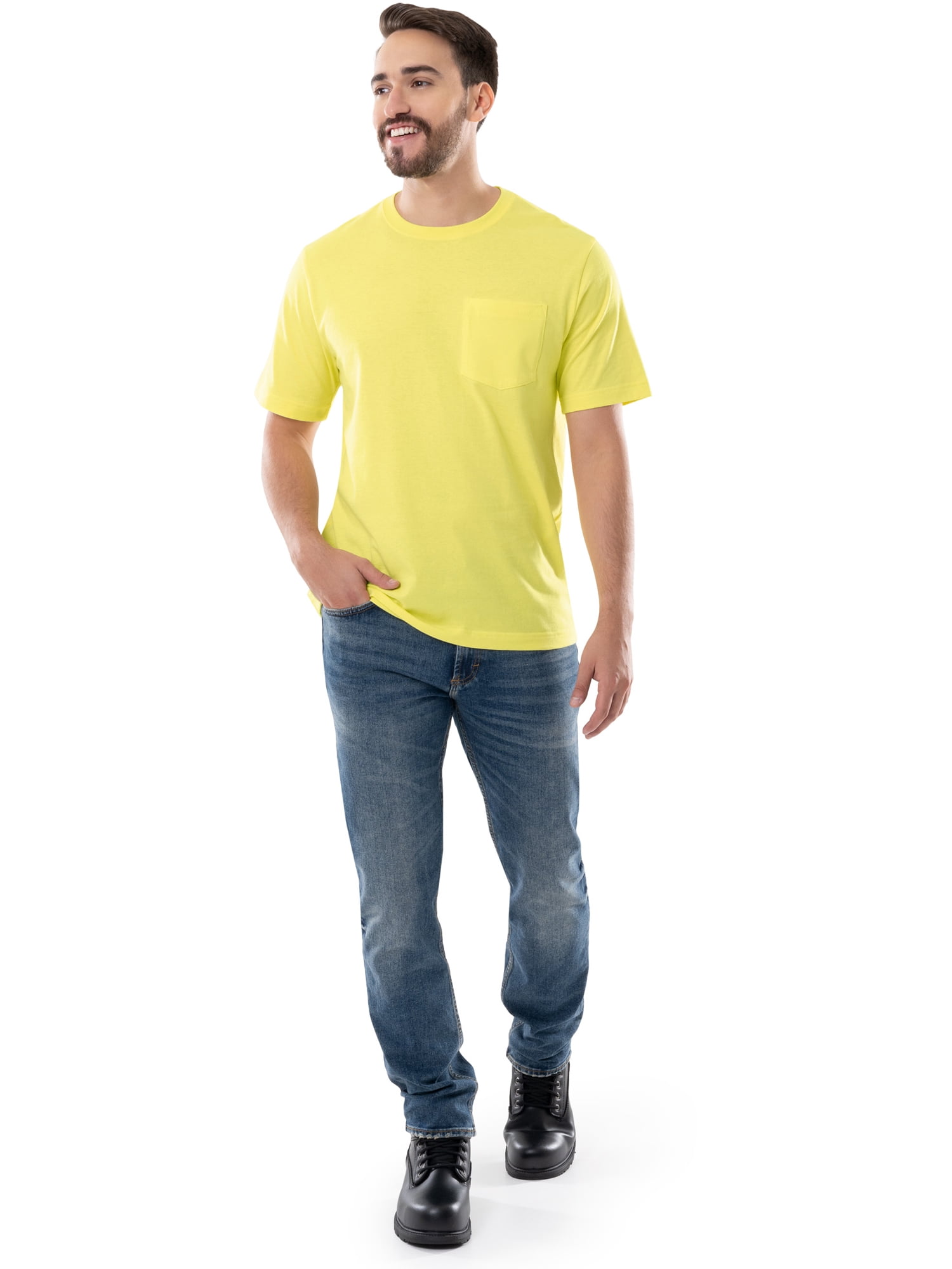 Brahma Men's Short Sleeve Workwear T-Shirt, Size S-4XLT (Men's, Big Men's, and Tall)