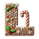 thumbnail image 2 of Seyotauo 26 Gingerbread Alphabet Letter Ornaments, Christmas A to Z Letters - Xmas Tree Hanging Ornaments for DIY Crafts, 2 of 4