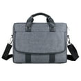 thumbnail image 1 of Daily Use Ergonomic Comfortable Office College Messenger Bag Versatile Briefcase Organizer Pockets for 10-12 inch Tablets, Laptops, 1 of 7
