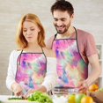 thumbnail image 5 of Colorful Tie Dye Pattern Apron-Garden Aprons for Women with Pockets-Cotton Linen Waterproof Kitchen Cooking Gardening Aprons Adjustable for Kitchen,Cooking,BBQ and Salon 33x27 Inch, 5 of 7