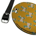 thumbnail image 2 of Lash Poodles Round Leather Luggage Card Suitcase Carry-On ID Tag, 2 of 8