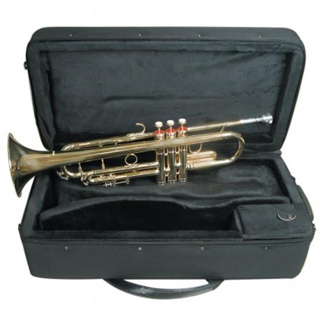 21.5 in. x 5 in. x 7 in. B Flat Brass Trumpet with Case - TT103