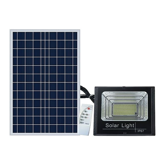 Kezqiaxn Garden Supplies Solar Powered Outdoor Floodlight, Street Light, Super Bright, High-power Lighting, Household Courtyard Light Black