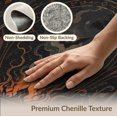 thumbnail image 6 of ODIKA 8'x10' Washable Area Rug Non-Slip Chair-Friendly Mat Orange Dark Charcoal Mystical Design Intricate Occult Motif with Celestial Symbols for Dining Room, Large Office, Lounge, 6 of 7