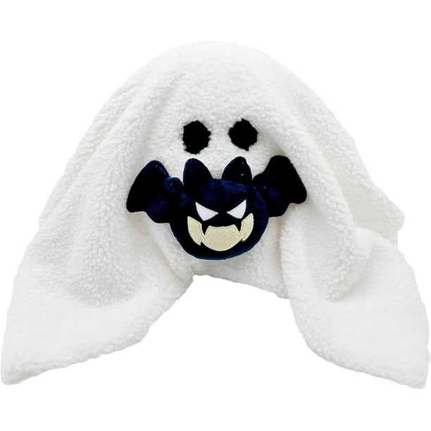 Gus el fantasma con almohada de calabaza de peluche de 10 pulgadas, juguete de peluche de terror de Halloween para niños y niñas, muñeco de peluche suave, regalo para fanáticos y niños