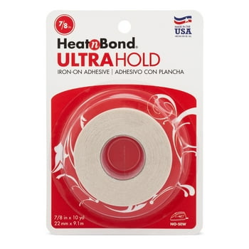 HeatnBond Ultrahold Iron-on Adhesive Tape, 7/8 inch x 10 Yards, White