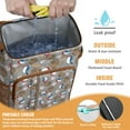thumbnail image 2 of Travel Cooler Bag - Baseball Items Pattern Camping Beer Cooler Backpack with Bottle Opener- Waterproof Insulated Picnic Backpacks - Cooler Bag for Beach, 2 of 6