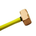 thumbnail image 3 of TMAX Non-Sparking 2 lb Brass Head Sledge Hammer Pound 14 inch Long with Fiber Glass Handle and Comfortable Grip, Spark Free Safety, Non-Magnetic, Die-Forge, Corrosion Resistant, 3 of 4