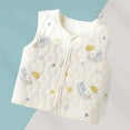 thumbnail image 4 of Baby Clothes for Girls Warm Sleeveless Top For 0 To 2 Year Old, Fall And Winter Inner Quilted Sleeveless Top, Three-layer Warm Sleeveless Top Girls Clothes on Clearance, 4 of 7