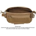 thumbnail image 4 of HUGFEGWE Multi Functional Waist Pack, Wearproof Waist Pack Stain Resistant Hook and Loop Straps Double Open Zipper for Training (Brown) CJB91-49874, 4 of 9
