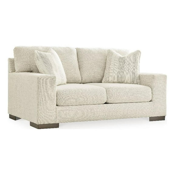 Signature Design by Ashley Maggie Birch Loveseat with Decorative Accent Pillows