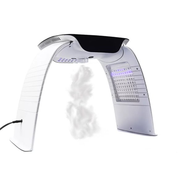 Luz LED Facial con Vaporizador Dreamy Skin 7 Colores Blanco Vapor Frío/Caliente Profesional0