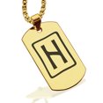 thumbnail image 1 of Stainless Steel Elder Futhark Hagalaz Rune Dog Tag Pendant Necklace, 1 of 3