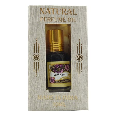Natural Perfume Oil Rollon Ittar In Multi Fragrance -10ml (Silver) Amber