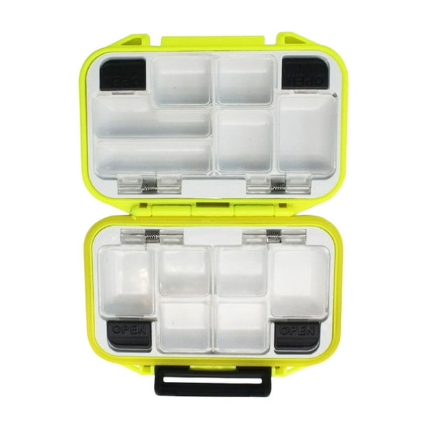 yingyy Tackle Box Portable Syurdy ABS Carp Fishing Baits Boxes  Multifunctional Storage Case Professional BaitContainer S Yellow 