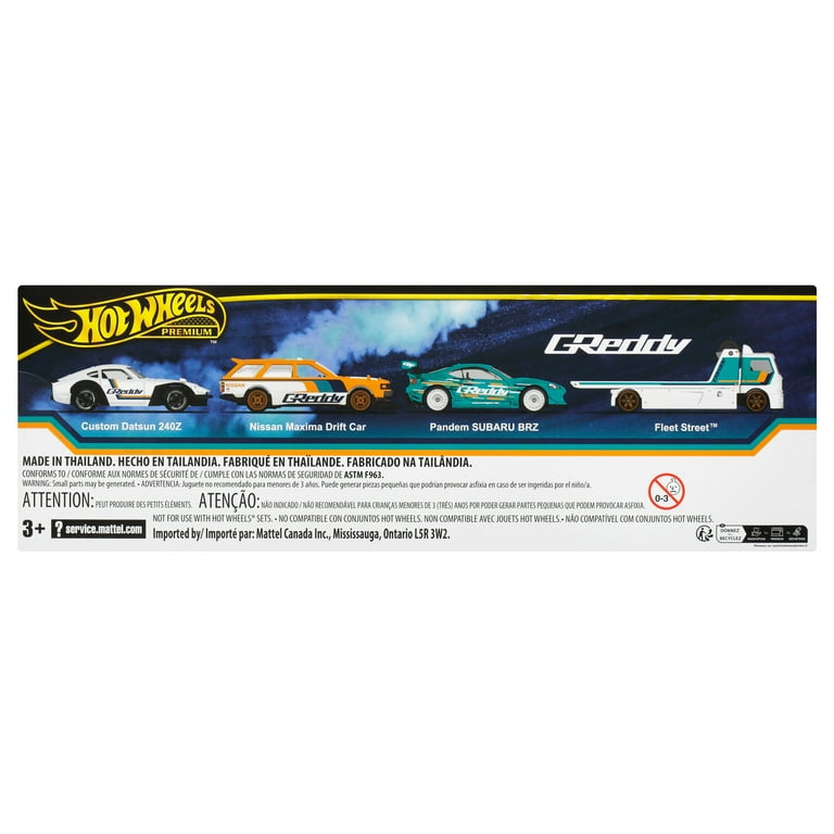 Hot Wheels Premium Collector Display Sets, 3 Cars & 1