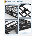 thumbnail image 2 of Universal Roof Rack Cargo Carrier Basket, 200 Lbs Capacity Rooftop Cargo Rack, Car Top Luggage Holder Basket Heavy Duty for SUVs, Trucks, Vehicles, 2 of 9